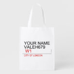 Your Name Valeh679    Reusable Bag Reusable Grocery Bags