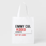 EMMY CUL   Reusable Bag Reusable Grocery Bags