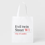 Evil twin Street  Reusable Bag Reusable Grocery Bags
