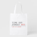Time out Street  Reusable Bag Reusable Grocery Bags