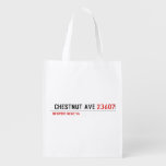  Chestnut Ave  Reusable Bag Reusable Grocery Bags