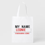 my  Name   Reusable Bag Reusable Grocery Bags