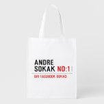 ANDRE SOKAK  Reusable Bag Reusable Grocery Bags