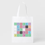 ABC|DEF
 .|GHIJK 
 .|LM.N|O 
 .PQRST
 UVWXYZ  Reusable Bag Reusable Grocery Bags
