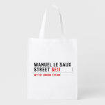 Manuel le Saux Street  Reusable Bag Reusable Grocery Bags