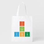 I
 Lv
 You  Reusable Bag Reusable Grocery Bags