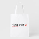 VINANDI STREET  Reusable Bag Reusable Grocery Bags