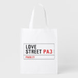 LOVE Street  Reusable Bag Reusable Grocery Bags