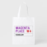 Magenta Place   Reusable Bag Reusable Grocery Bags