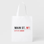 Main St.  Reusable Bag Reusable Grocery Bags
