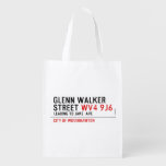 glenn walker street  Reusable Bag Reusable Grocery Bags