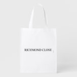 Richmond close  Reusable Bag Reusable Grocery Bags