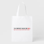 the property blog for  Reusable Bag Reusable Grocery Bags