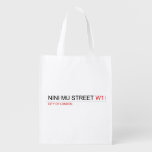 NINI MU STREET  Reusable Bag Reusable Grocery Bags