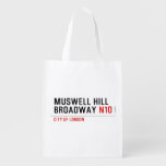 MUSWELL HILL BROADWAY  Reusable Bag Reusable Grocery Bags