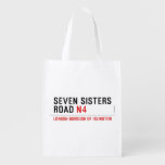 Seven Sisters Road  Reusable Bag Reusable Grocery Bags