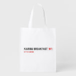 karibu breakfast  Reusable Bag Reusable Grocery Bags