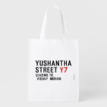 Yushantha  Street  Reusable Bag Reusable Grocery Bags