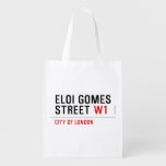 ELOI GOMES Street  Reusable Bag Reusable Grocery Bags