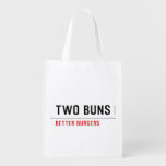  TWO BUNS  Reusable Bag Reusable Grocery Bags