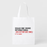 SQUAD ONE SOUND INTERNATIONAL   Reusable Bag Reusable Grocery Bags