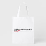 Your Nameleora acoca goldberg Street  Reusable Bag Reusable Grocery Bags