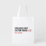 Creases Out Eaton Road  Reusable Bag Reusable Grocery Bags