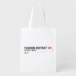 Fashion District  Reusable Bag Reusable Grocery Bags