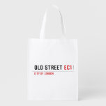 old street  Reusable Bag Reusable Grocery Bags