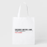 Gregory Myers Lane  Reusable Bag Reusable Grocery Bags