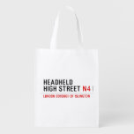 Headheld High Street  Reusable Bag Reusable Grocery Bags