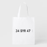 34 SYR 47  Reusable Bag Reusable Grocery Bags