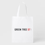 Green Tree  Reusable Bag Reusable Grocery Bags