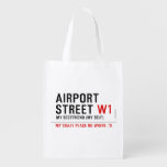 AIRPORT Street  Reusable Bag Reusable Grocery Bags