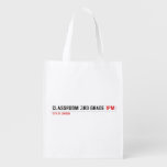 Classroom 3rd grade  Reusable Bag Reusable Grocery Bags