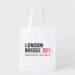 LONDON BRIDGE  Reusable Bag Reusable Grocery Bags