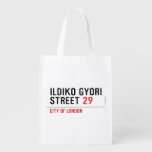 Ildiko Gyori Street  Reusable Bag Reusable Grocery Bags