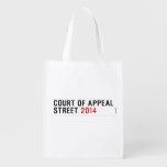 COURT OF APPEAL STREET  Reusable Bag Reusable Grocery Bags