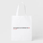 Keep calm is Faith birthday w1  Reusable Bag Reusable Grocery Bags