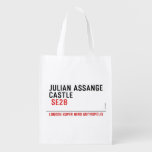 JULIAN ASSANGE CASTLE    Reusable Bag Reusable Grocery Bags