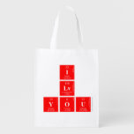 I
 Lv
 you  Reusable Bag Reusable Grocery Bags