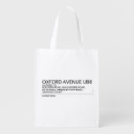 Oxford Avenue  Reusable Bag Reusable Grocery Bags