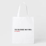 158 Coleridge Way  Reusable Bag Reusable Grocery Bags