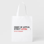 COURT OF APPEAL STREET  Reusable Bag Reusable Grocery Bags