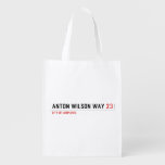 Anton Wilson Way  Reusable Bag Reusable Grocery Bags