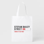 Stefan Bailey Street  Reusable Bag Reusable Grocery Bags