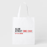 Alan  Street  Reusable Bag Reusable Grocery Bags