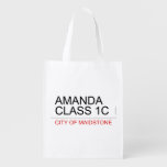 AMANDA class 1C  Reusable Bag Reusable Grocery Bags