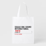 SQUAD ONE SOUND INTERNATIONAL   Reusable Bag Reusable Grocery Bags