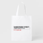 SANDERSON STREET  Reusable Bag Reusable Grocery Bags